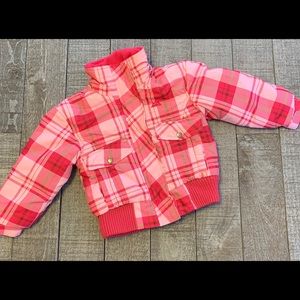 Snozu Pink Plaid Winter Jacket